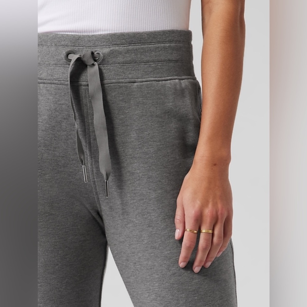 ATHLETA HEATHER‎ GREY DRAWSTRING WAISTBAND BALANCE JOGGER MEDIUM - Picture 4 of 9
